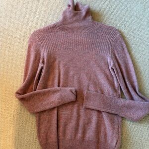 Veronica Beard Mauve Turtleneck Sweater